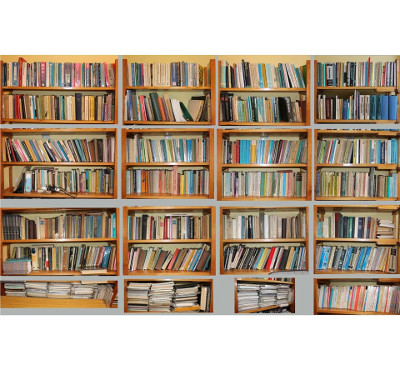 My private book library at the Silesian University of Technology, February 2018